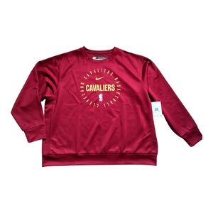Men's Nike Cleveland Cavaliers Burgundy/Gold Crewneck Sweater, XXL, NWT